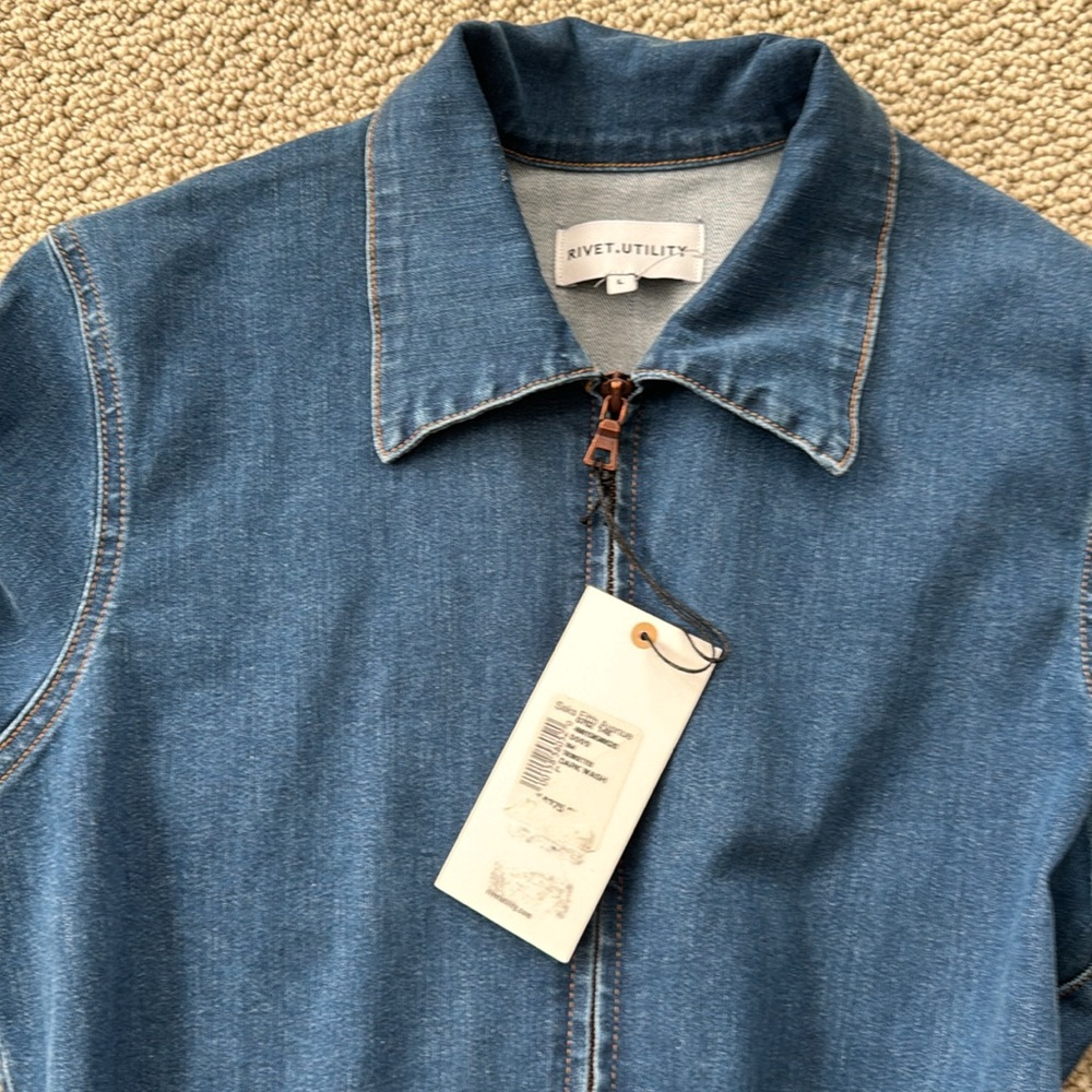 Rivit Utility Trendsetter Denim Playsuit Romper View 4